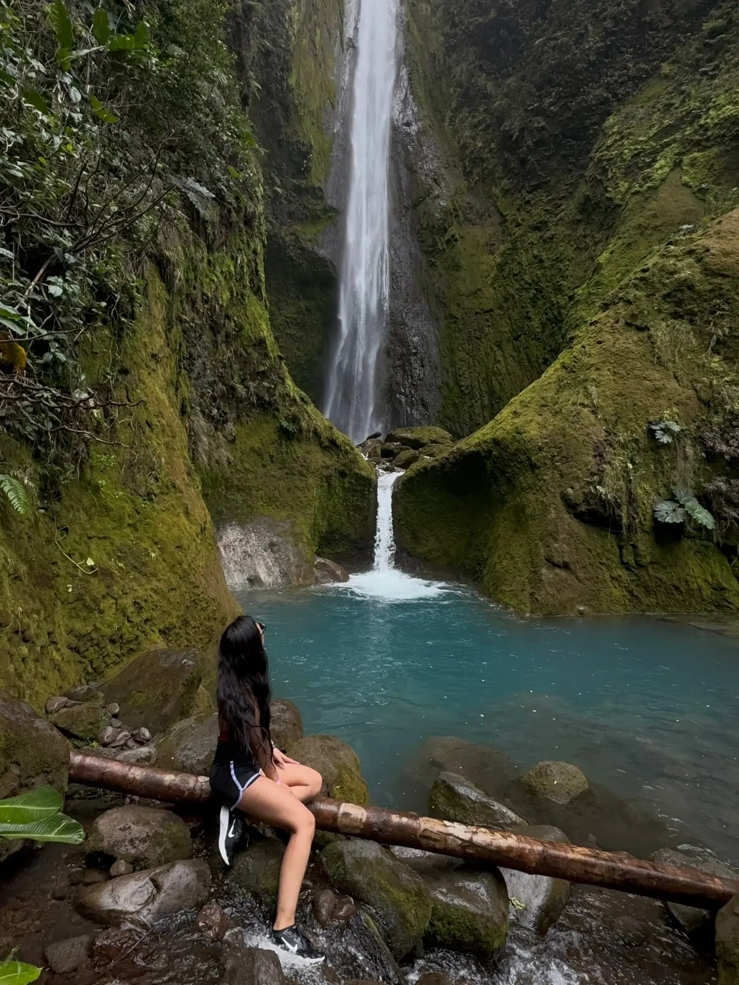 Canyon Waterfall hiking trail in Bajos del Toro, Alajuela, Costa Rica